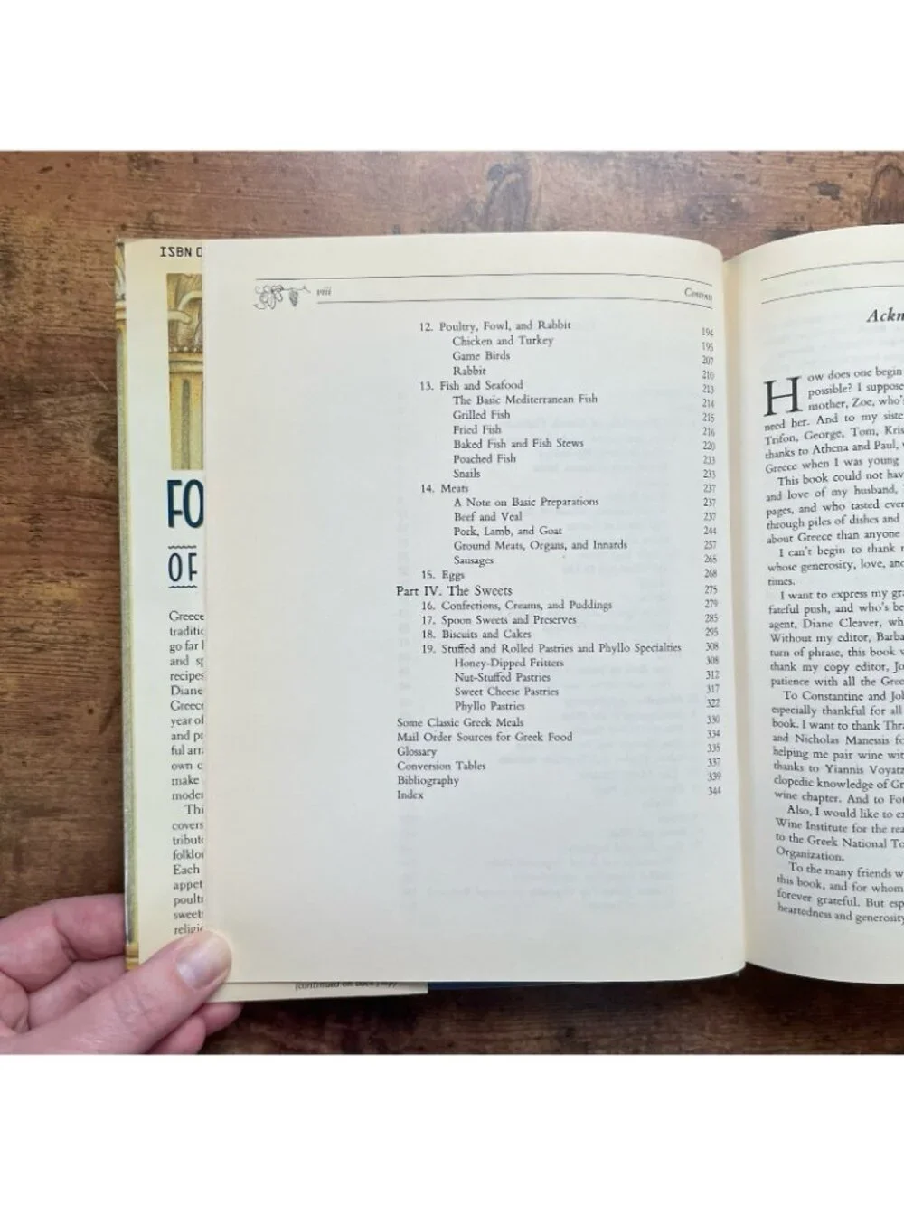 The Food and Wine of Greece Vintage Greek Cookbook HC Diane Kochilas 1st Ed